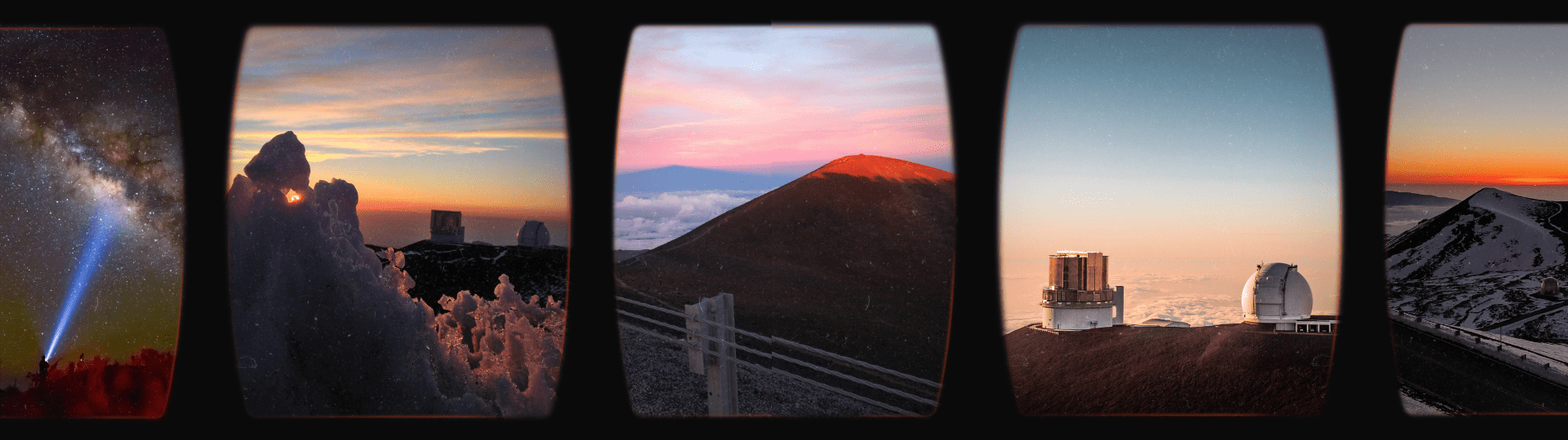 a view of a city at sunset